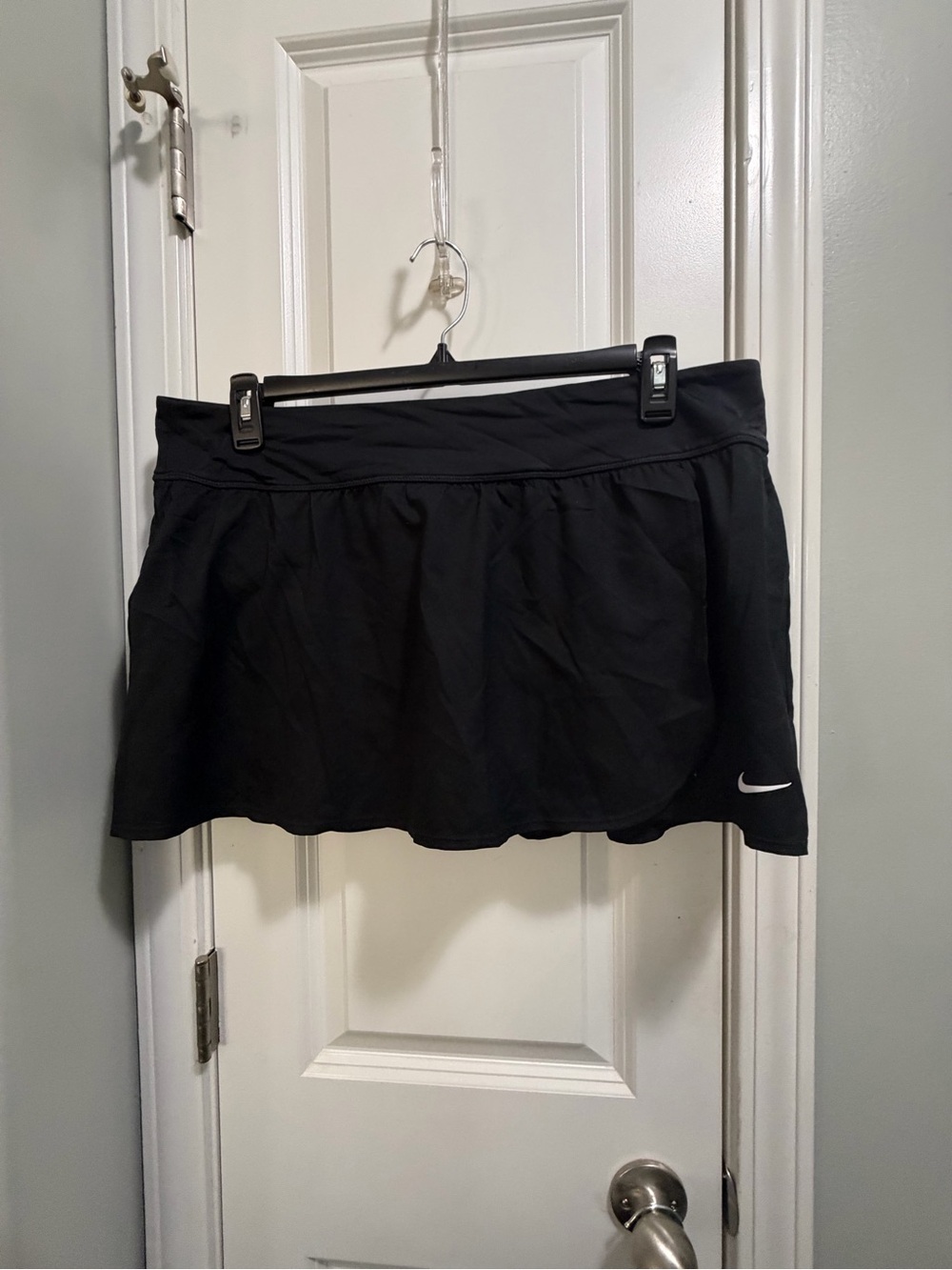 Nike Black Women's Swim Skirt with White Swoosh